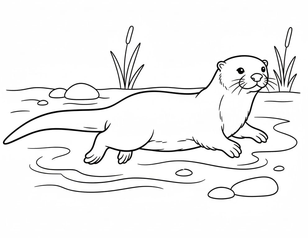 Dost Su Samuru Boyama Sayfası