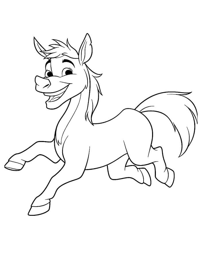 Eşek 2 Yaş Çocuklar İçin Boyama Sayfası