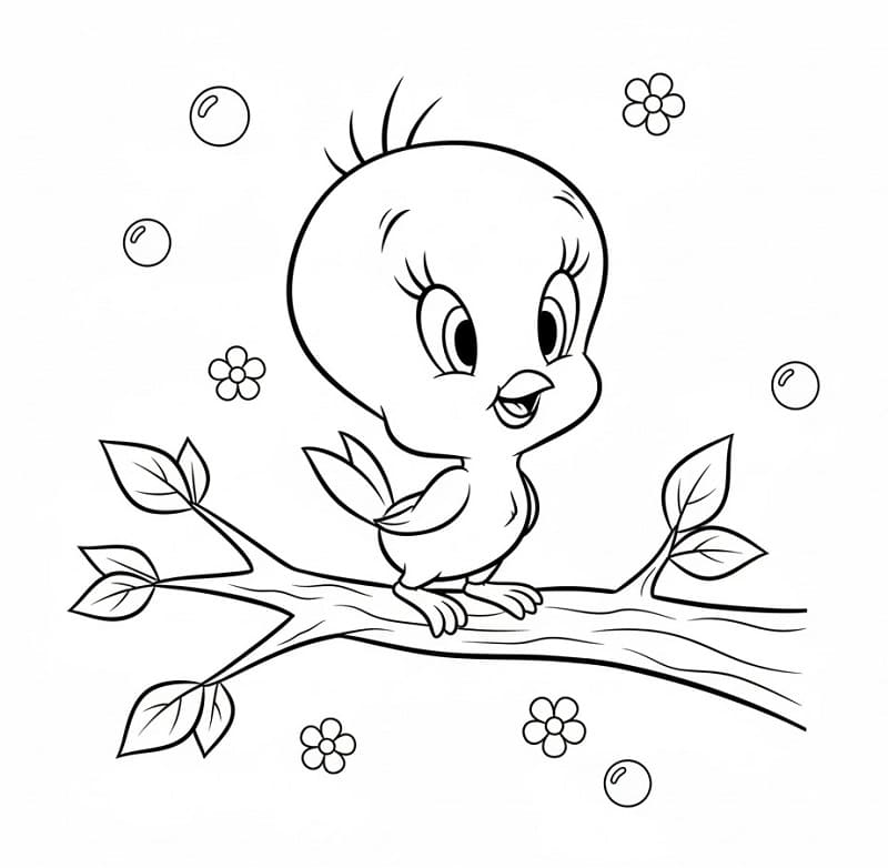 Güzel Tweety Boyama Sayfası