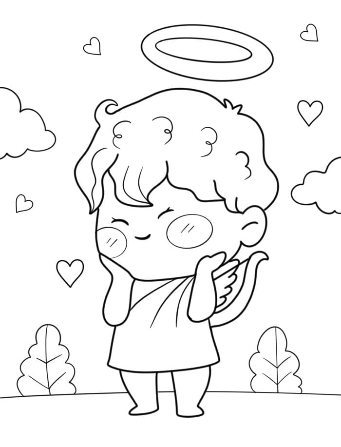 Harika Aşk Tanrısı Boyama Sayfası