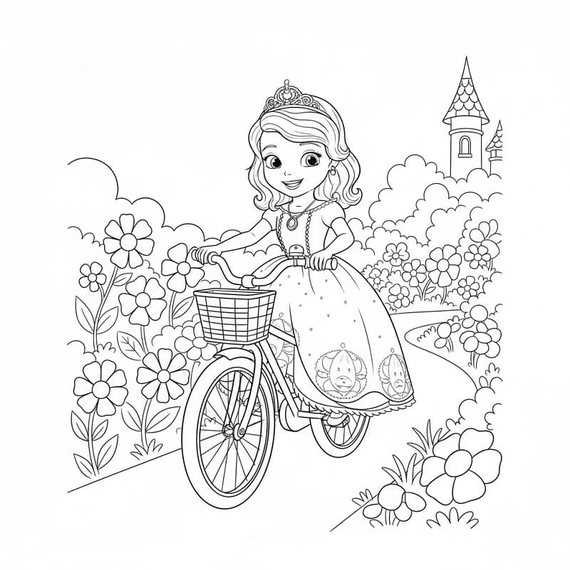 Harika Prenses Sofia Boyama Sayfası