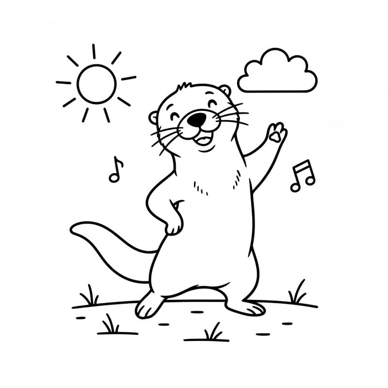 Harika Su Samuru Boyama Sayfası