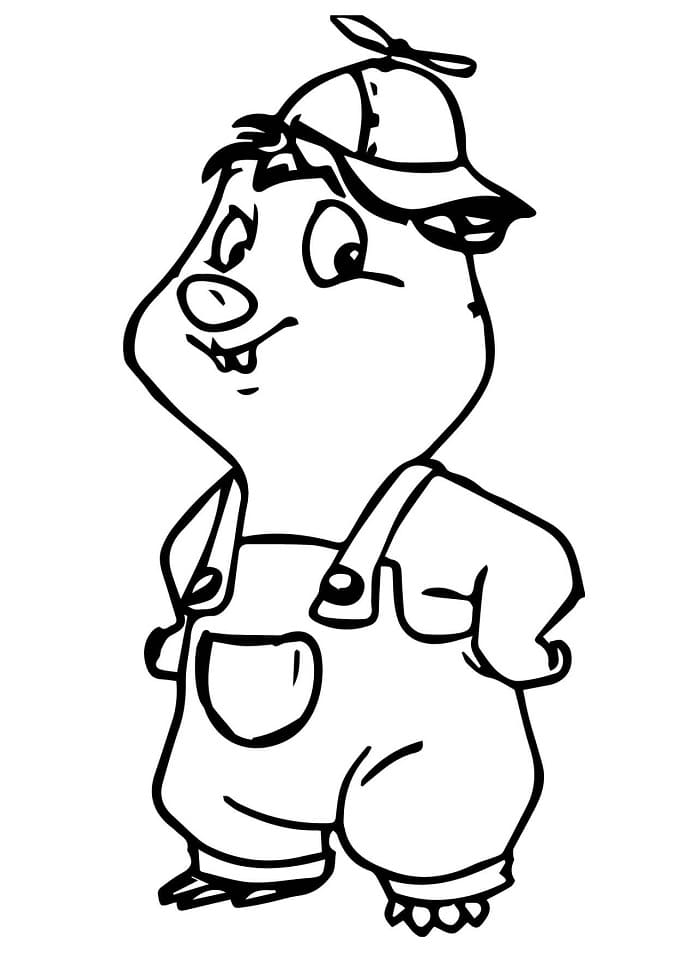 Hediye Köstebekgiller Boyama Sayfası