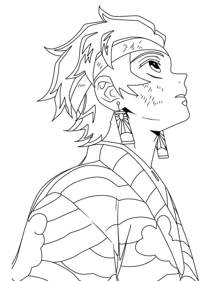 Hediye Tanjiro Boyama Sayfası