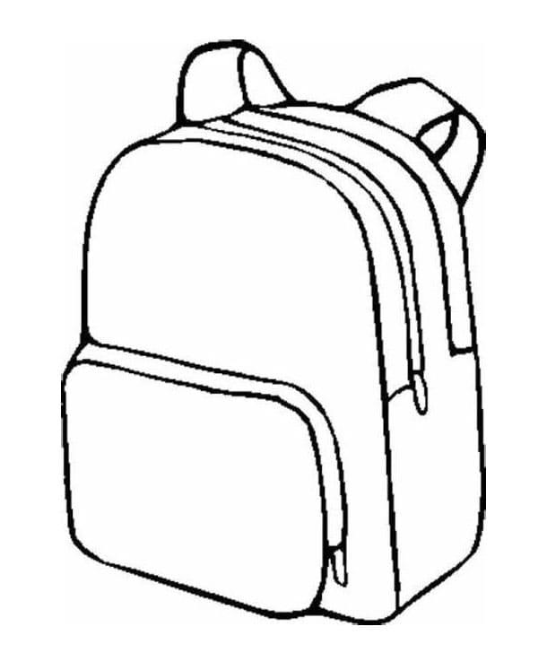 Hoş Sırt çantası Boyama Sayfası