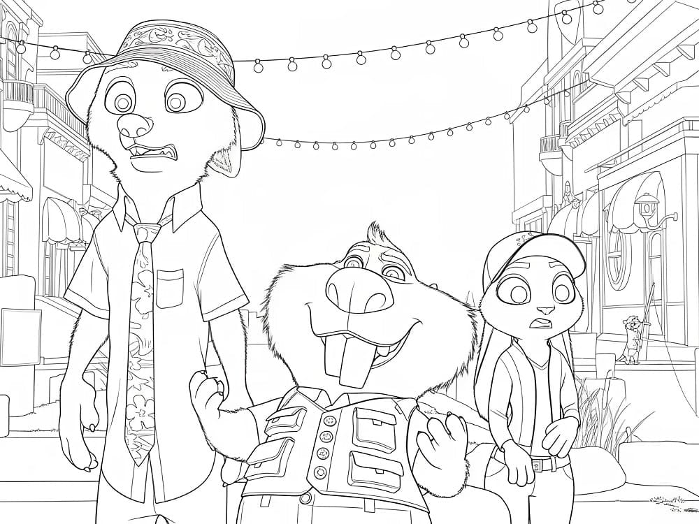 Ingyenes Zootropolis 2 Nyomtatásra Boyama Sayfası