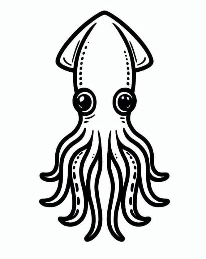 Kalamar (1) Boyama Sayfası