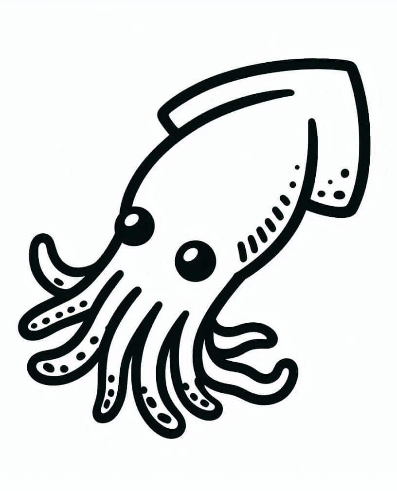 Kalamar (4) Boyama Sayfası