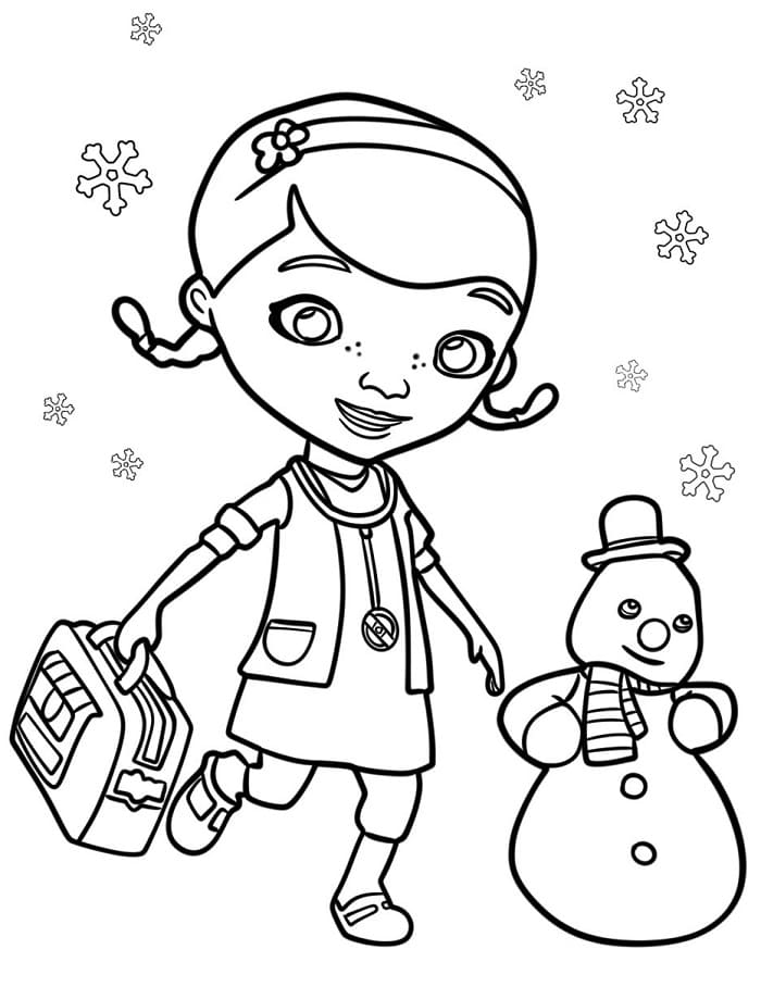 Kawaii Doktor McStuffins Boyama Sayfası