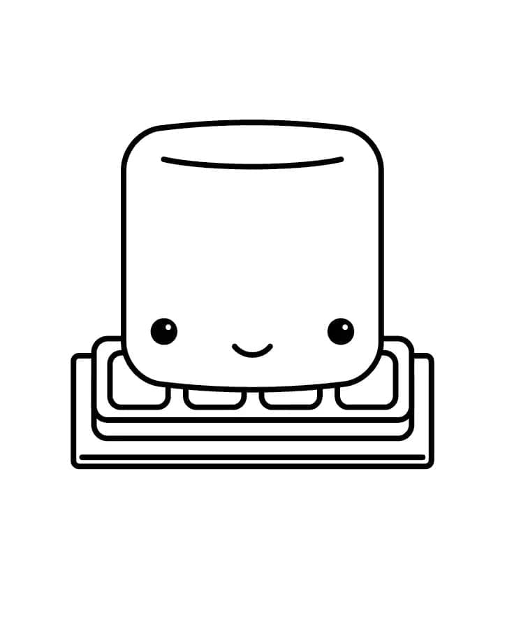 Kawaii Resim Boyama Sayfası