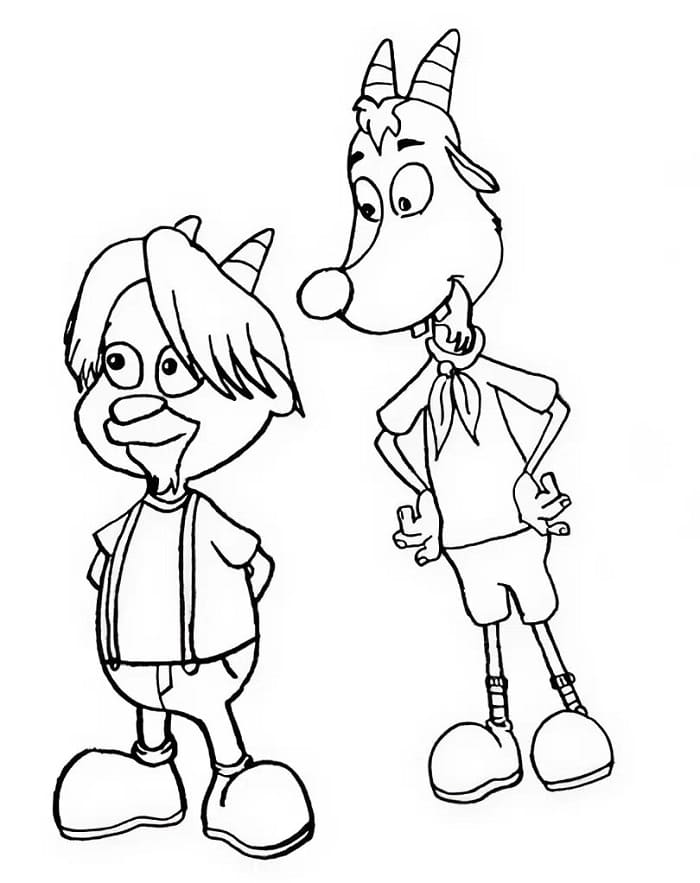 Kehribar İle Boncuk (2) Boyama Sayfası