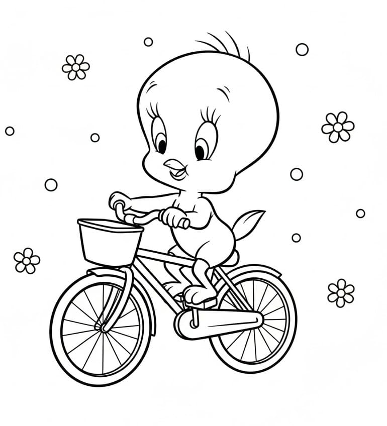 Küçük Tweety Boyama Sayfası