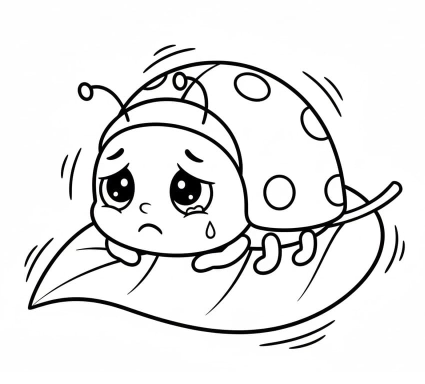 Küçük Uğur Böceği Boyama Sayfası