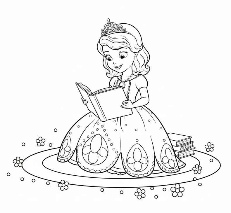 Muhteşem Prenses Sofia Boyama Sayfası