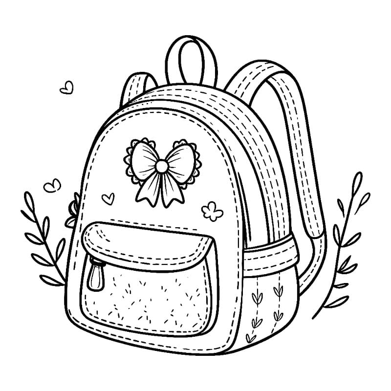 Muhteşem Sırt çantası Boyama Sayfası