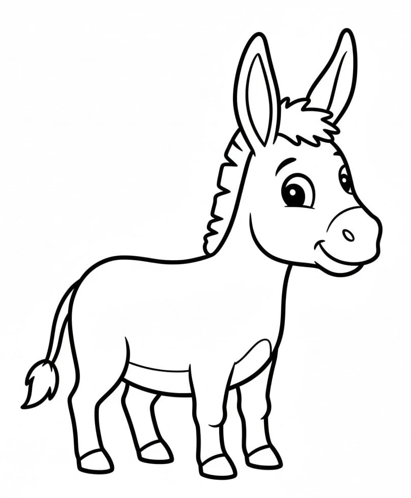 Eşek Boyama Sayfaları