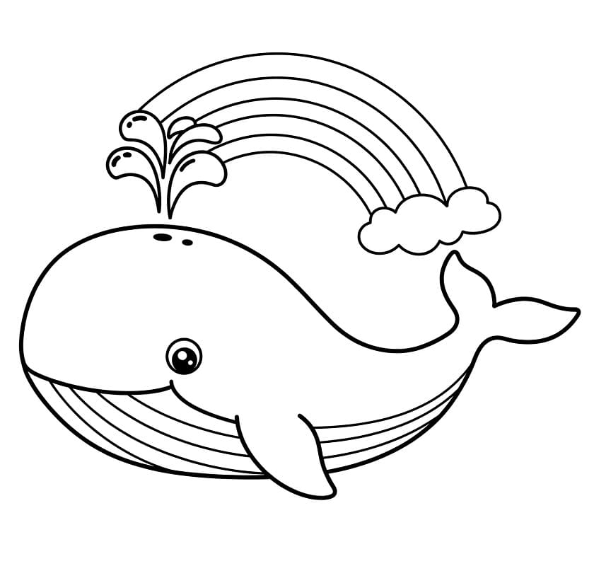 Okyanus Balinası Boyama Sayfası
