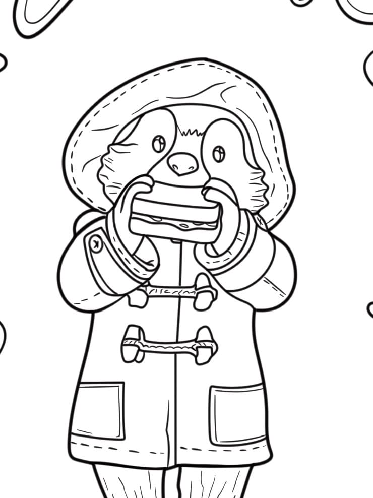 Paddington 4 Yaş Çocuklar İçin Boyama Sayfası