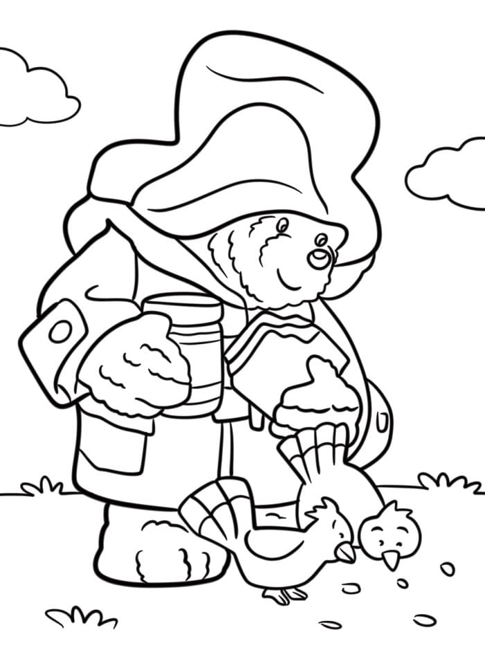 Paddington 5 Yaş Çocuklar İçin Boyama Sayfası