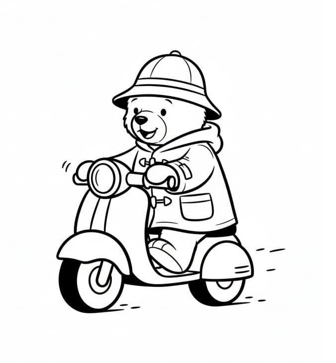 Paddington Ayı Boyama Sayfası