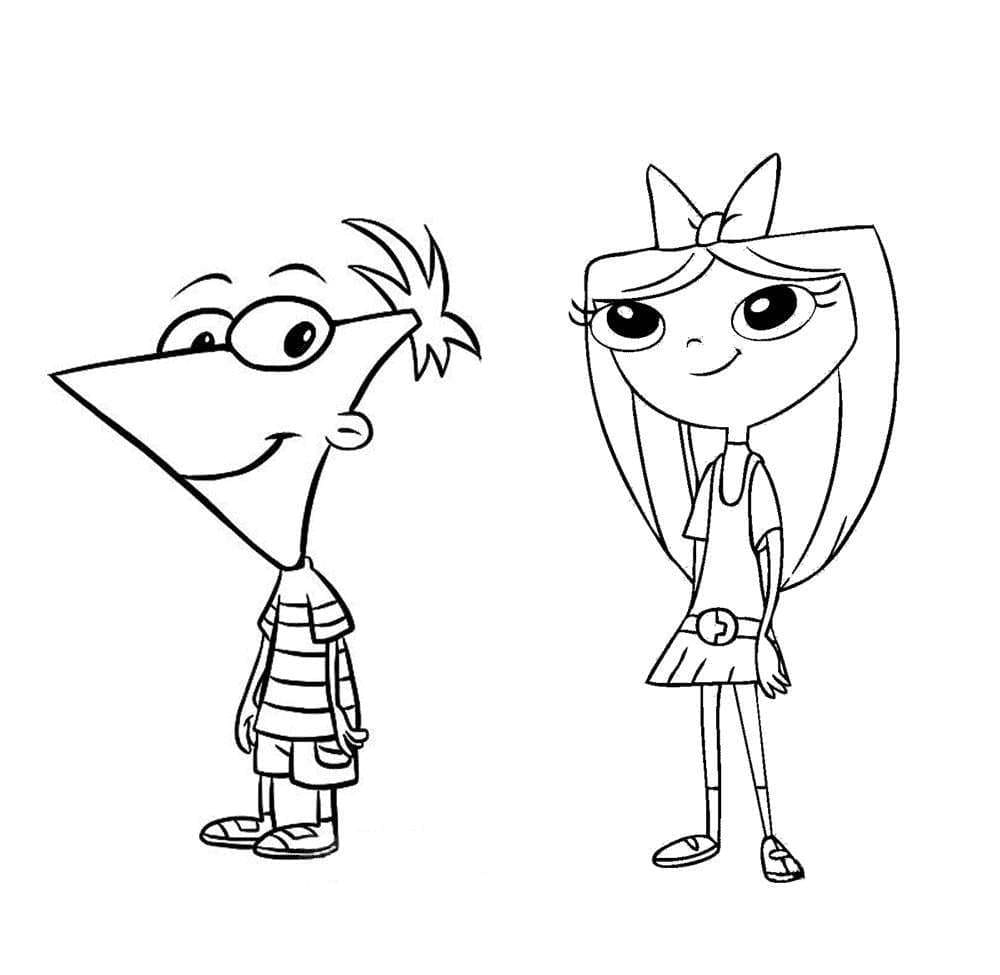 Phineas ve Ferb 2 Boyama Sayfası
