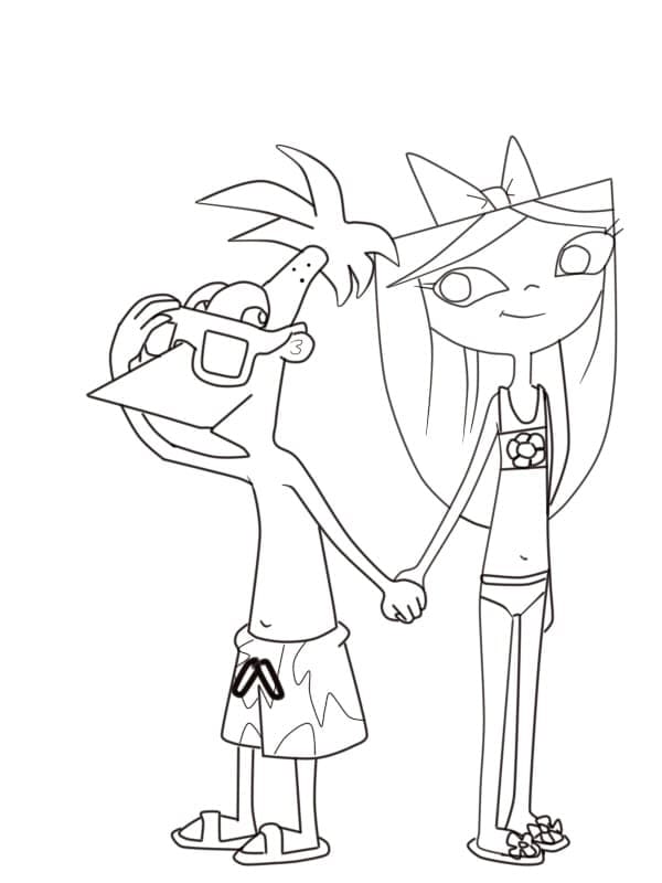Phineas ve Isabella Boyama Sayfası