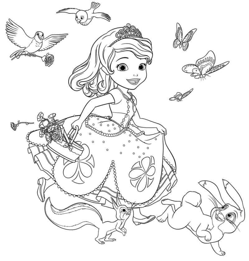 Prenses Sofia (4) Boyama Sayfası