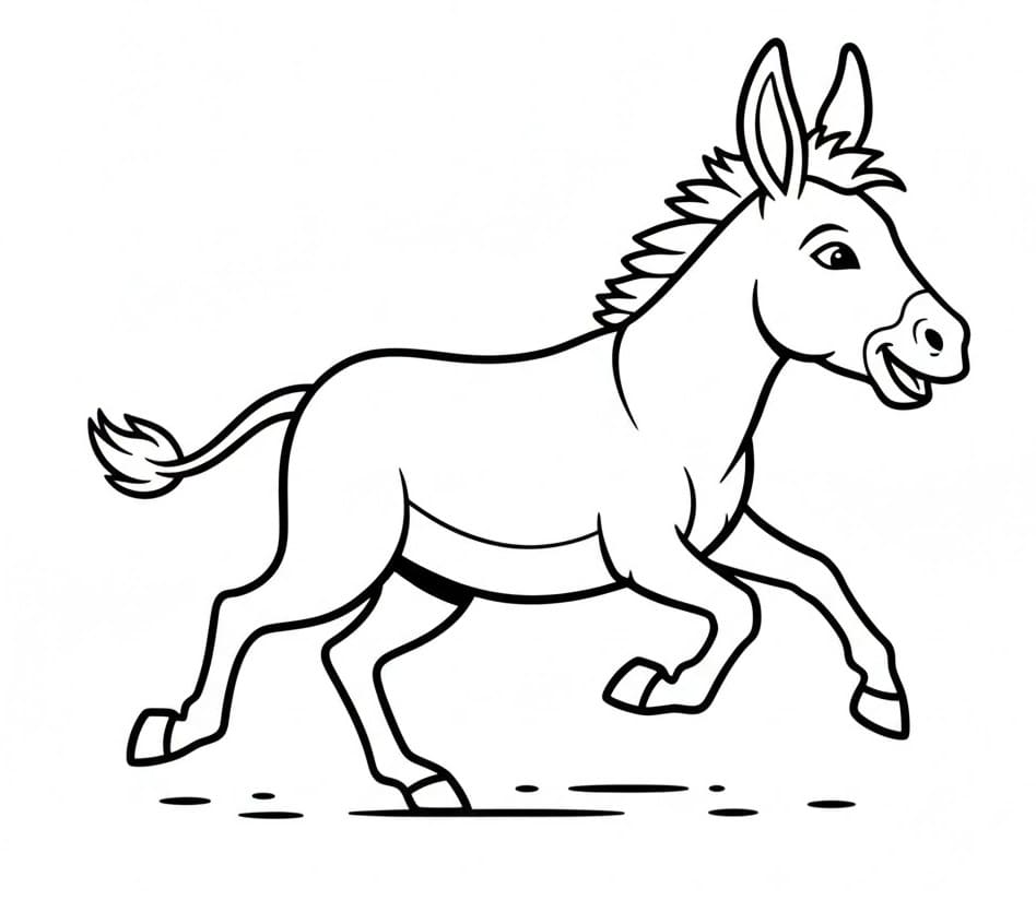 Sıradan Eşek Boyama Sayfası