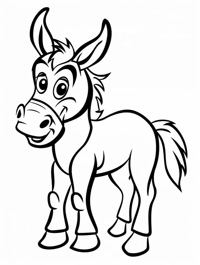 Şirin Eşek Boyama Sayfası