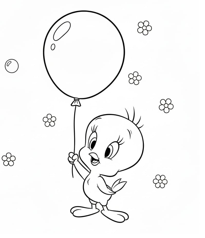 Şirin Tweety Boyama Sayfası