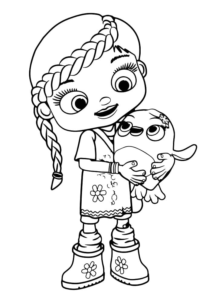 Şirin Wissper Boyama Sayfası