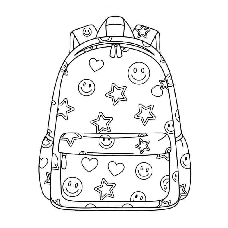 Sırt çantası (1) Boyama Sayfası