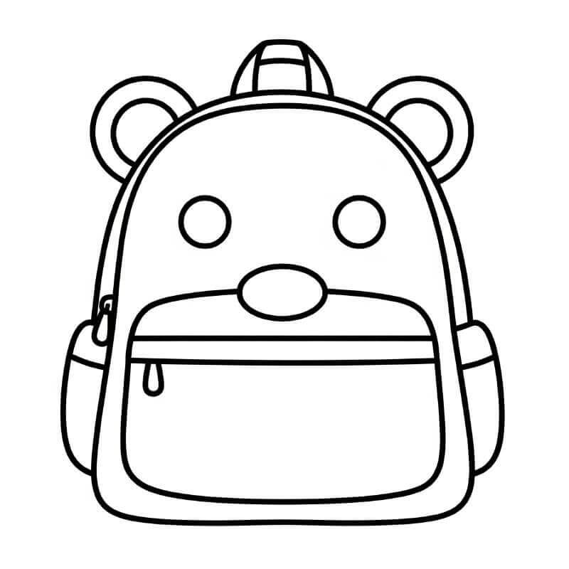Sırt Çantası Boyama Sayfaları