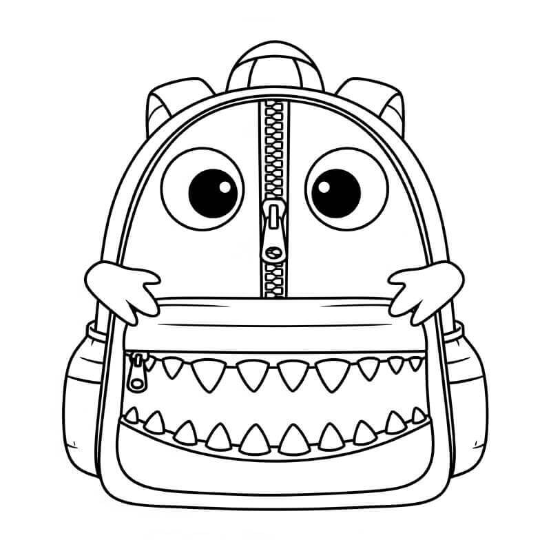 Sırt çantası (3) Boyama Sayfası