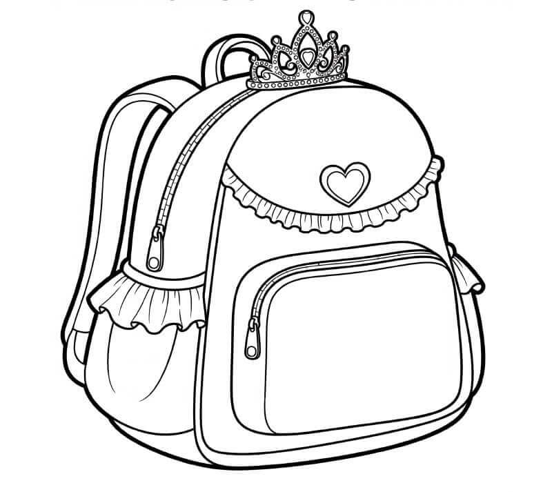 Sırt çantası Resmi Boyama Sayfası