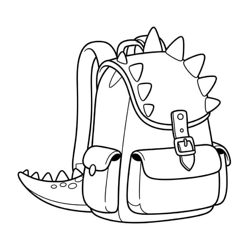 Sırt çantası Yazdırılabilir Resim Boyama Sayfası
