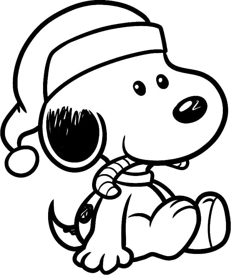 Snoopy 1 Yaş Çocuklar İçin Boyama Sayfası