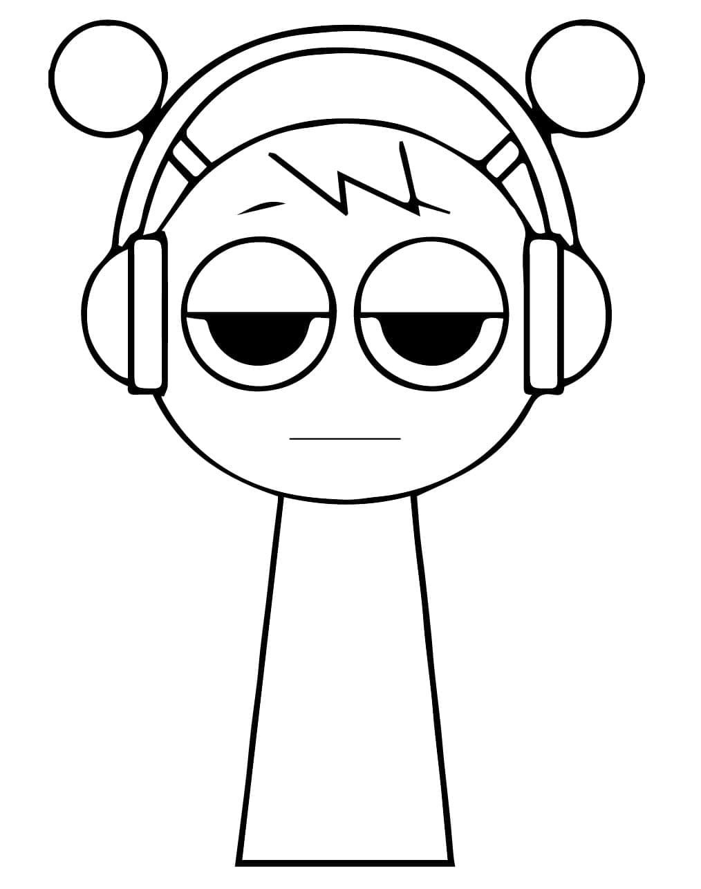 Sprunki Bedava Boyama Sayfası