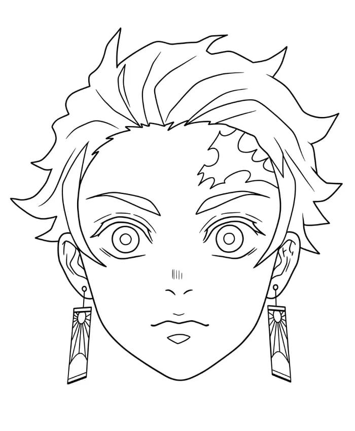 Tanjiro Renklendir Boyama Sayfası