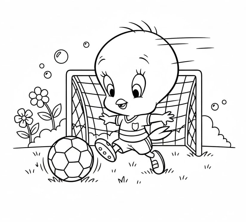 Tweety Kuşu Boyama Sayfası