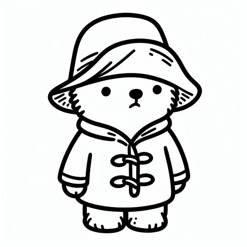 Ücretsiz Paddington Yazdırılabilir Boyama Sayfası