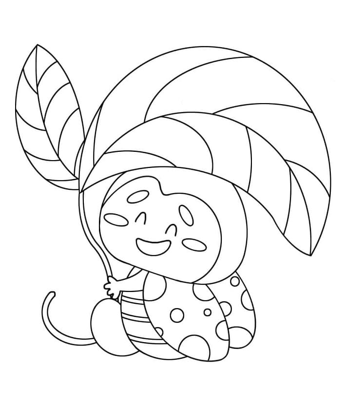 Ücretsiz Uğur Böceği Yazdırılabilir Boyama Sayfası