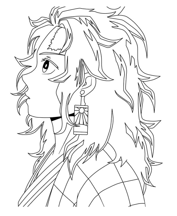 Yazdır Tanjiro Boyama Sayfası