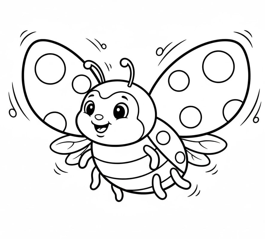 Yazdır Uğur Böceği Boyama Sayfası