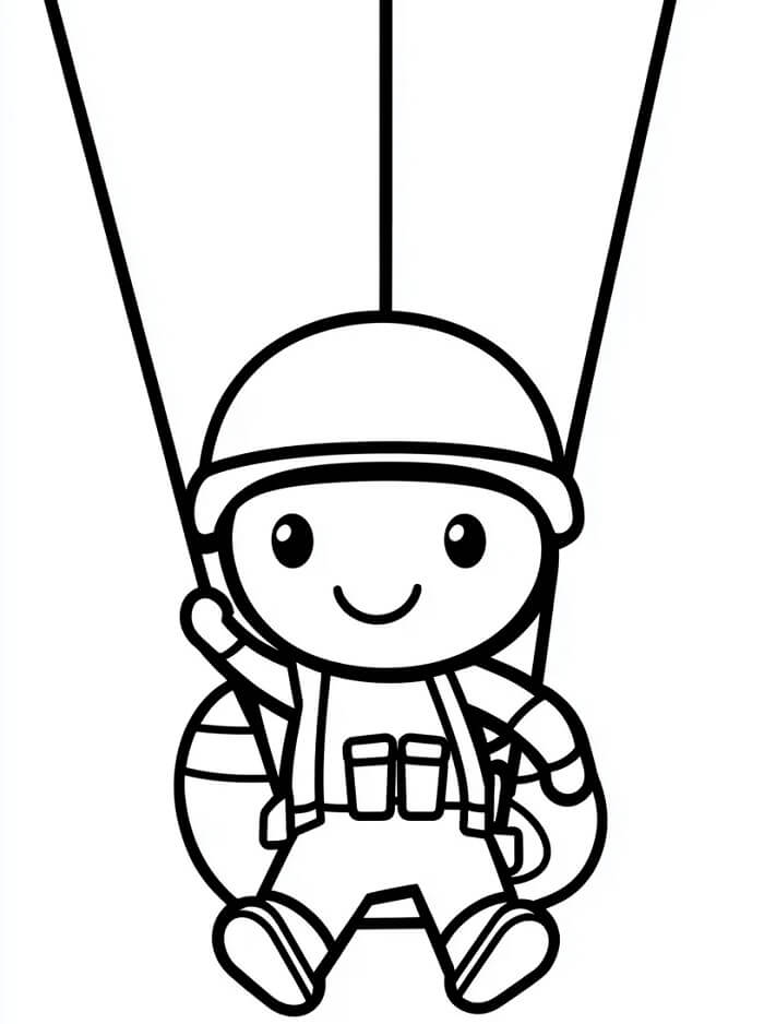 Yazdırılabilir Asker Çocuklar İçin Boyama Sayfası