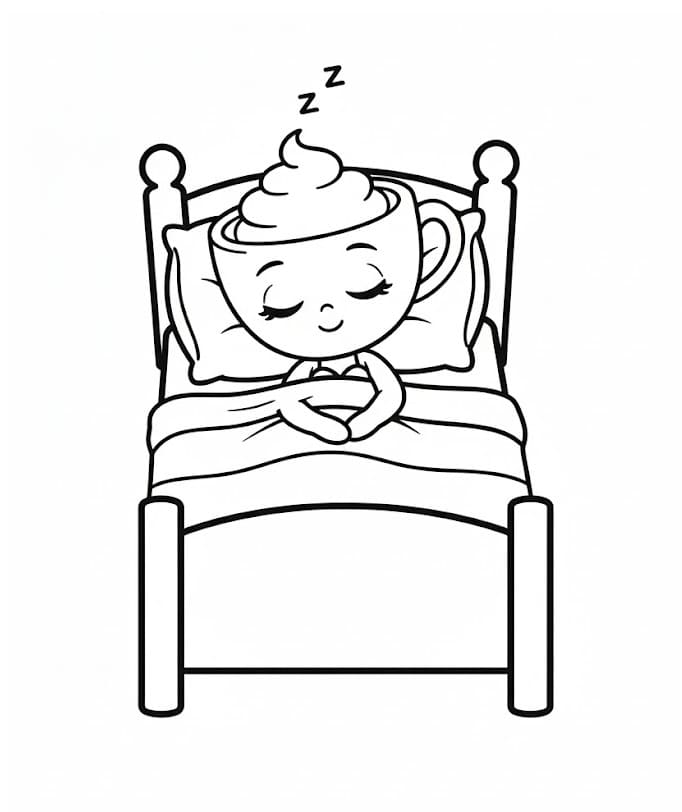 Yazdırılabilir Ballerina Cappuccina Resim Boyama Sayfası