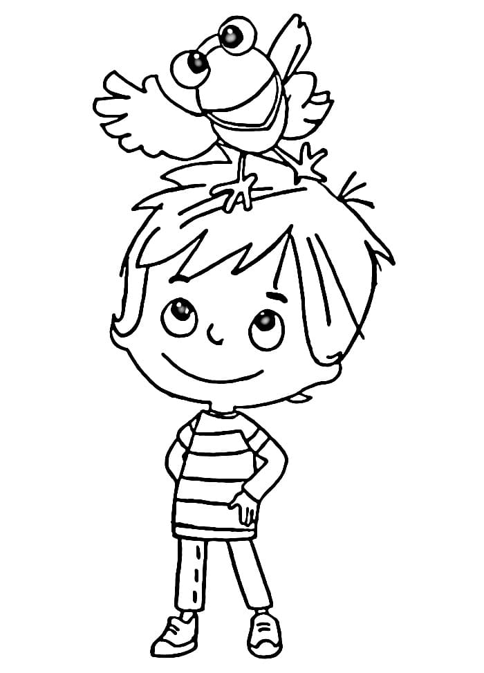 Yazdırılabilir Ege ile Gaga Bedava Boyama Sayfası