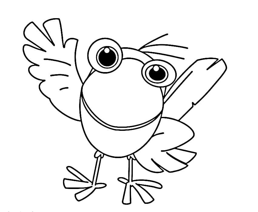 Yazdırılabilir Ege ile Gaga Resim Boyama Sayfası