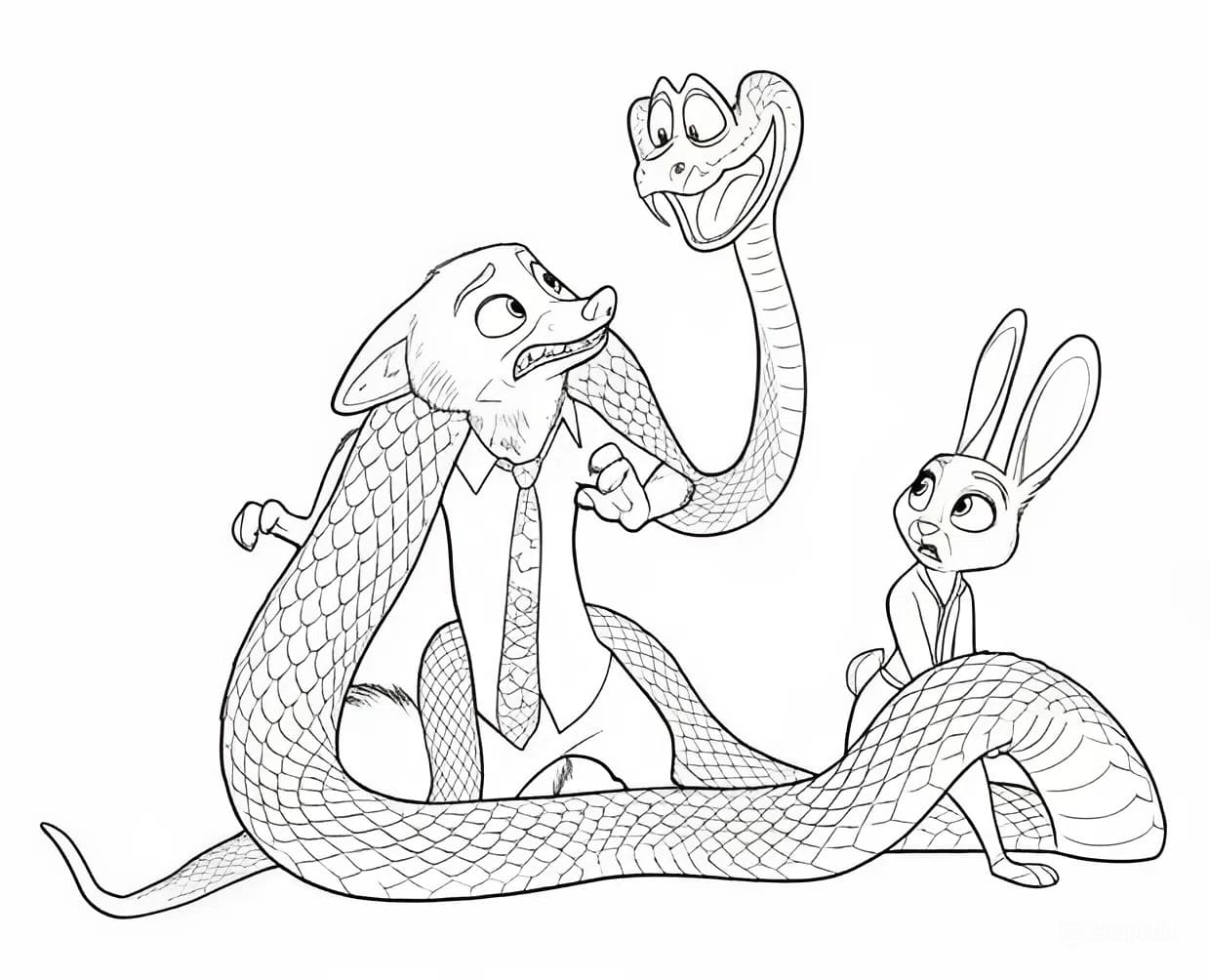 Zootropolis 2 Ingyenes Kép Boyama Sayfası