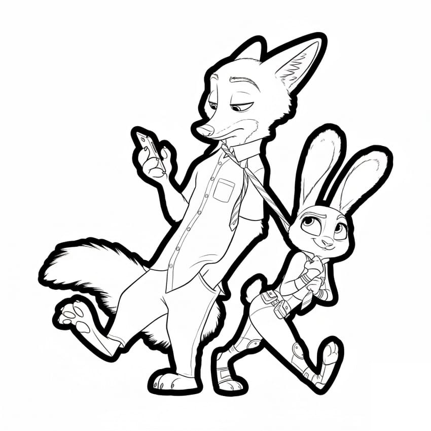Zootropolis 2 Nick ve Judy Boyama Sayfası
